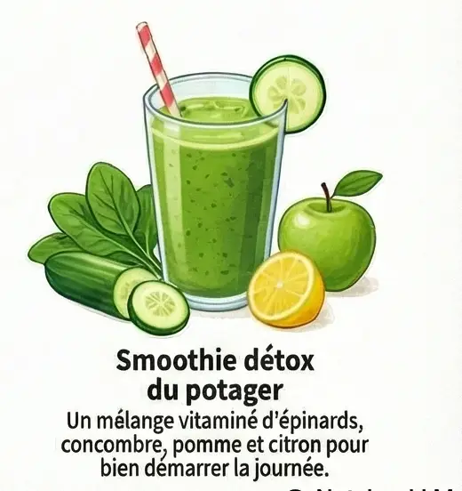  recettes légumes potager- Smoothie détox du potager