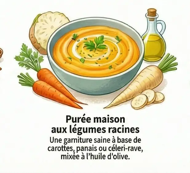 ecettes légumes potager- Purée maison aux légumes racines